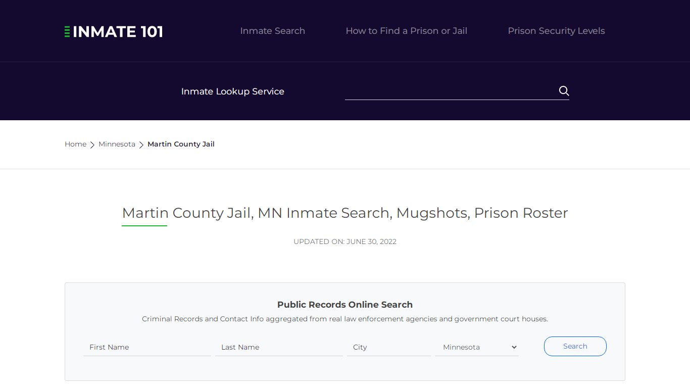 Martin County Jail, MN Inmate Search, Mugshots, Prison Roster